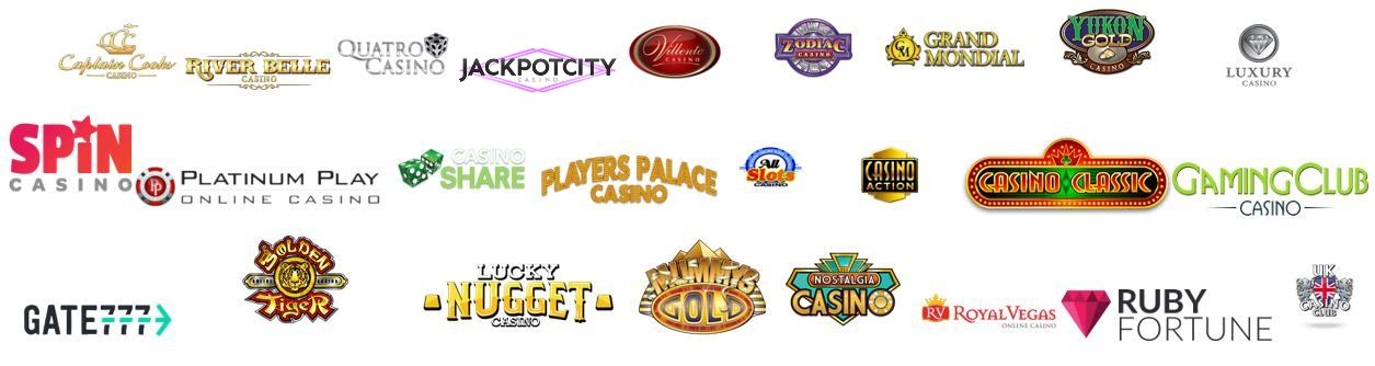 l'ensemble des logos des casinos en ligne les mieux notés au canada et québec